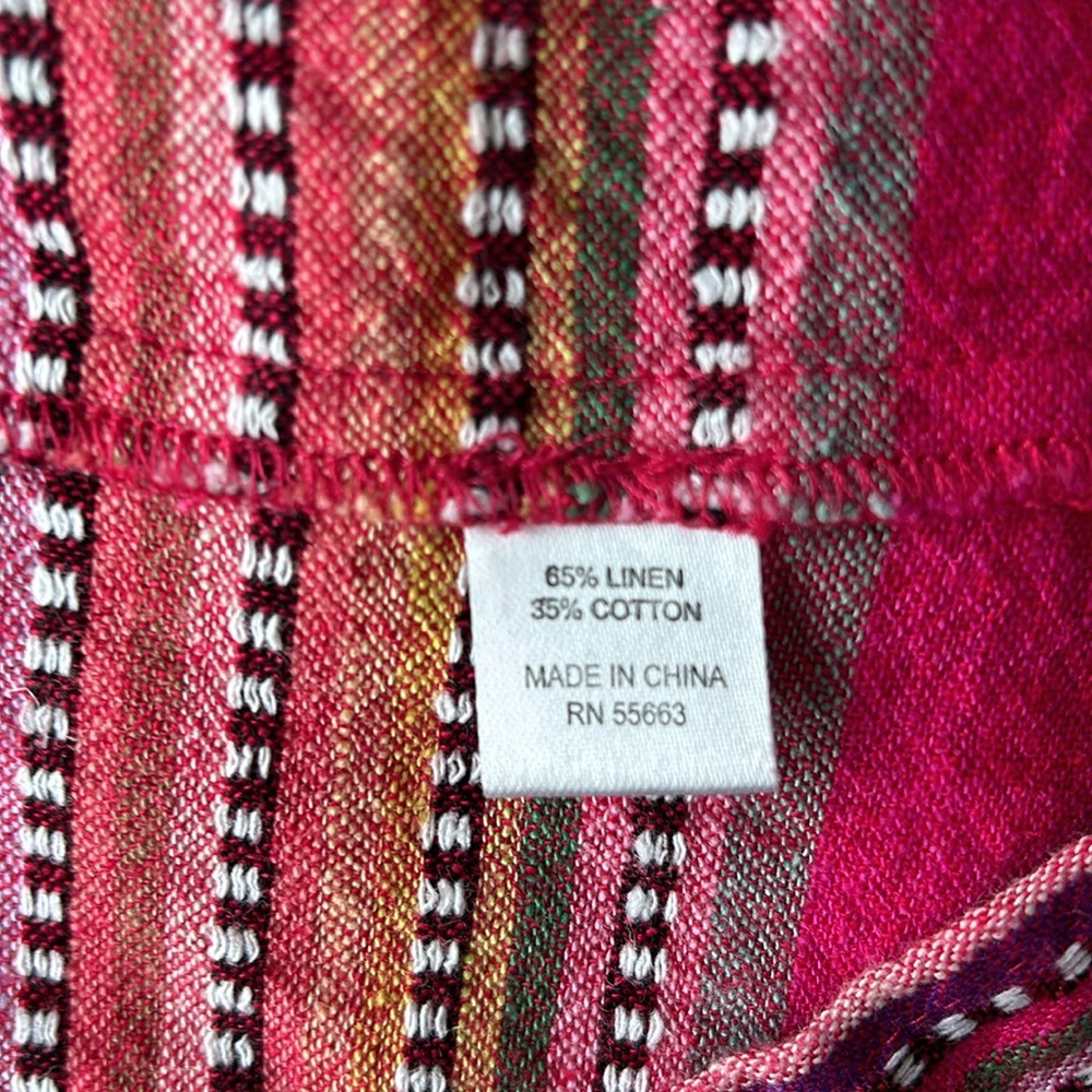 For Cynthia linen high neck side‎ tie shift dress - Picture 6 of 7